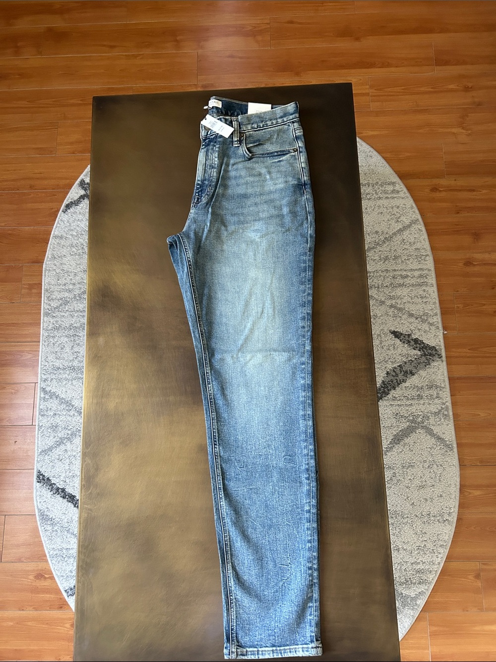 Banana Republic Men's Athletic Jeans in Light Blue Denim